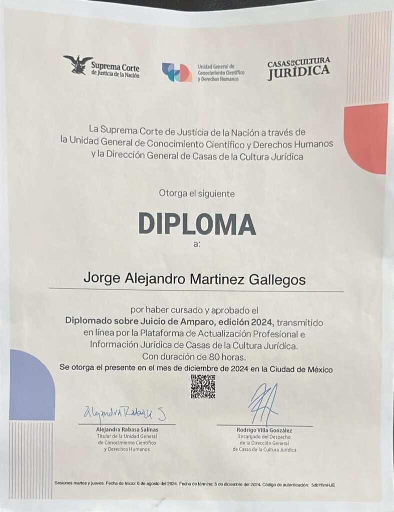 diploma juicio amparo